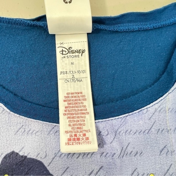 Disney store Women Belle Fashion Top Shirt Blouse Beauty and The Beast - Picture 9 of 9